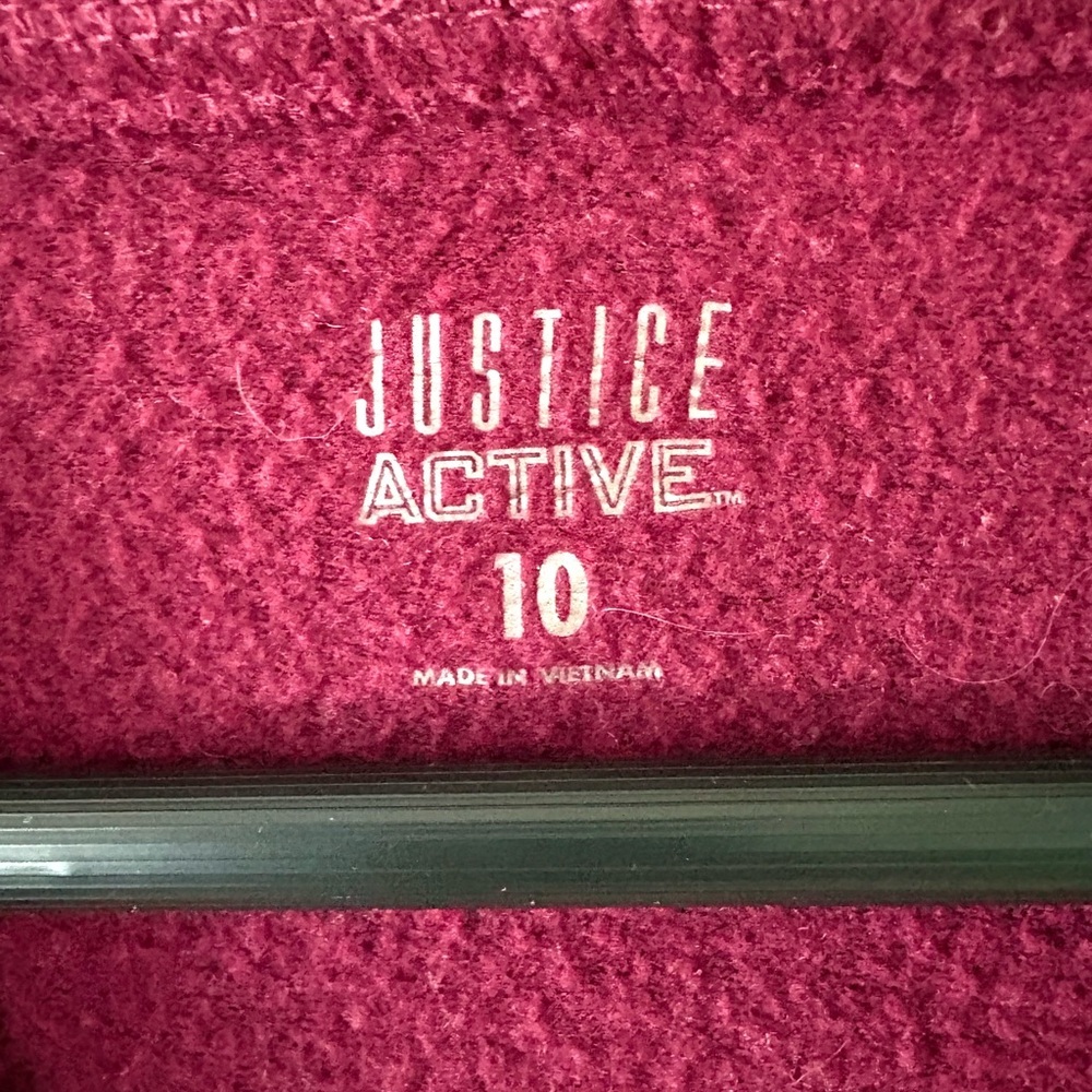 Justice Active Berry Red Top - Picture 2 of 5